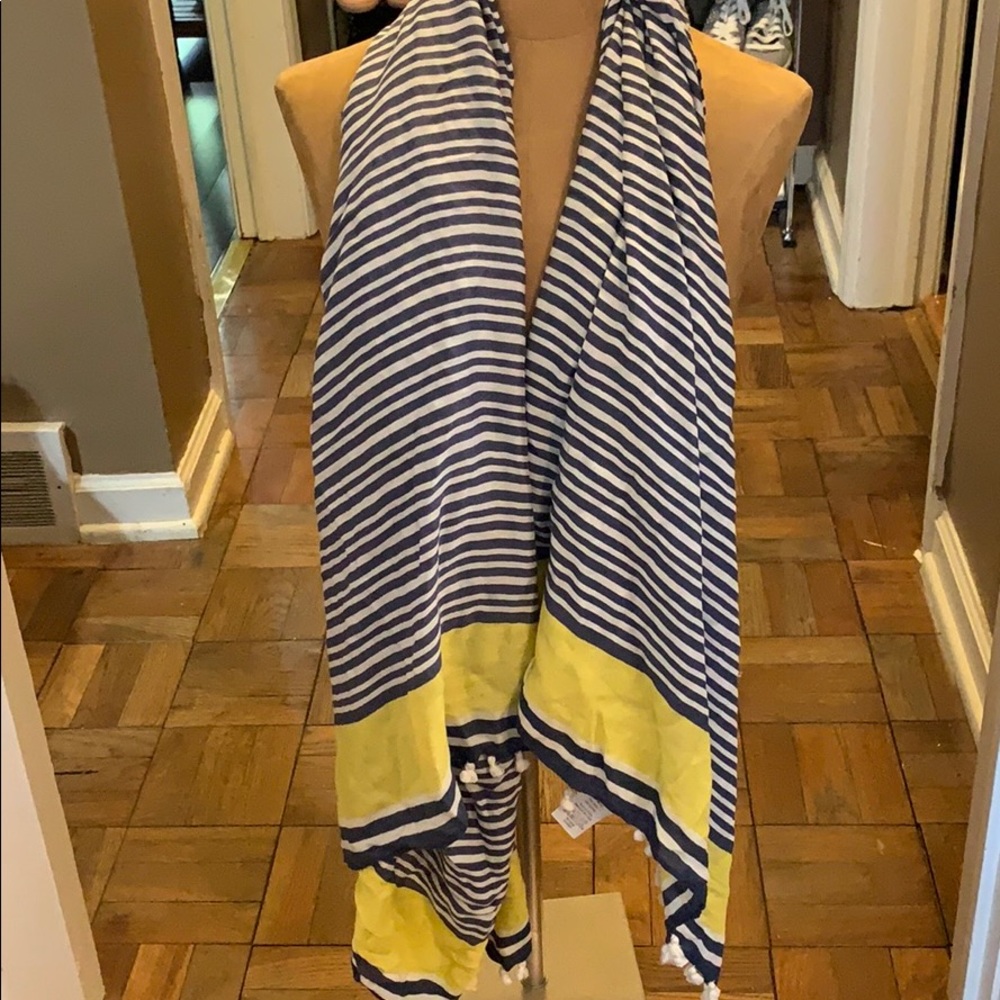 Stella & dot blue & yellow scarf